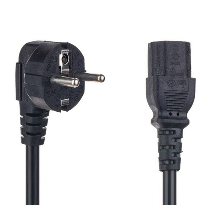 کابل برق سه پین منبع تغذیه کامپیوتر مدل TUR 16A power طول 1.5 متر