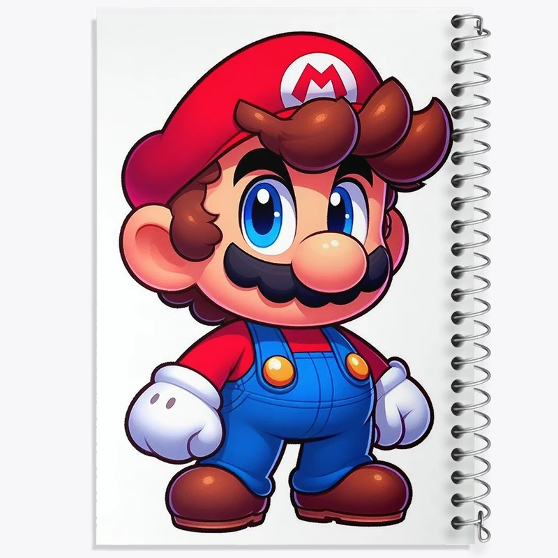 دفتر شطرنجی 50 برگ خندالو مدل سوپر ماریو کد F2184