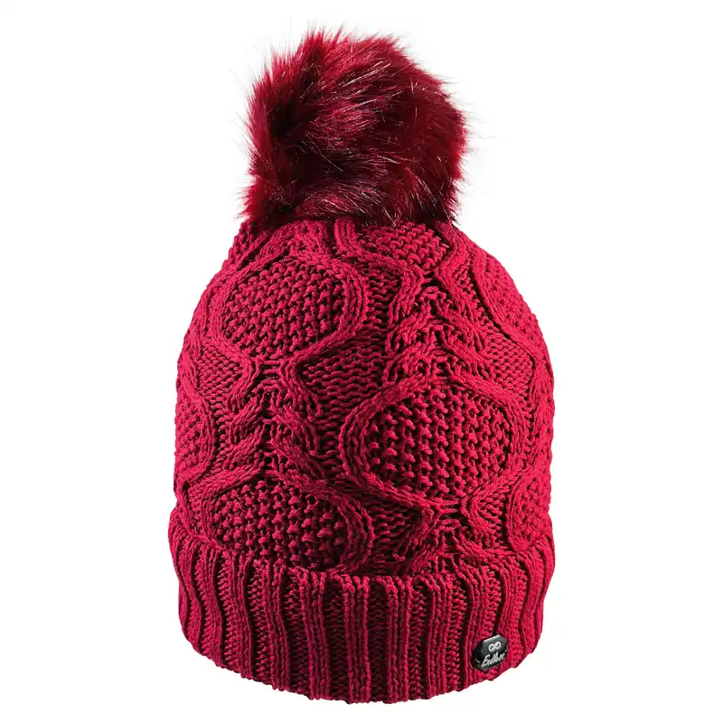 ست کلاه و شال گردن و دستکش بافتنی بچگانه اندلس مدل 65033 رنگ قرمز