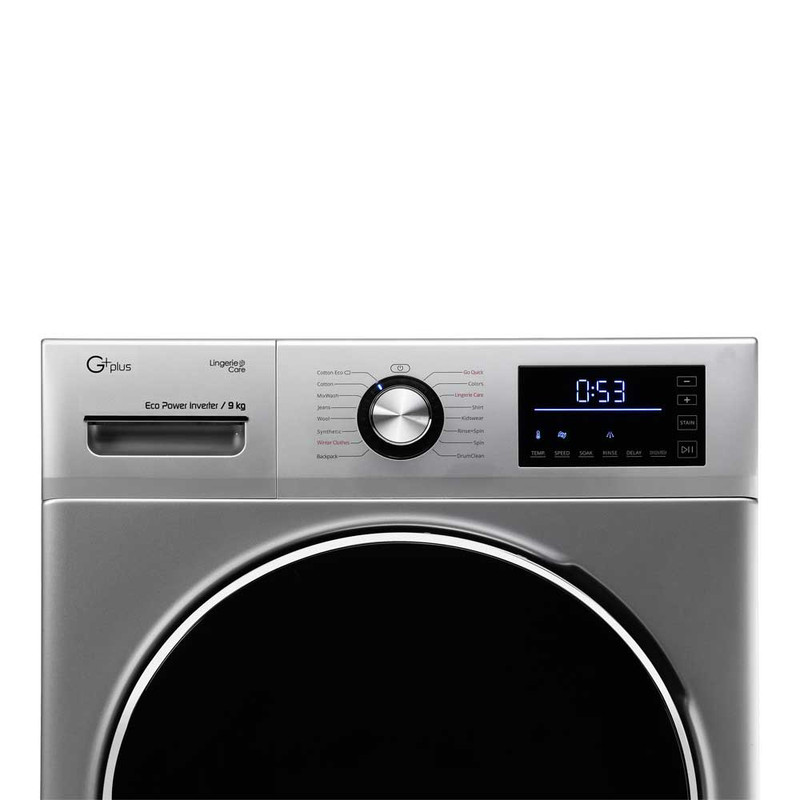 ماشین لباسشویی جی پلاس مدل GWM-K945S ظرفیت 9 کیلوگرم