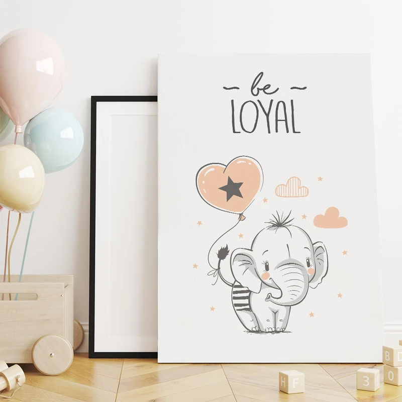 تابلو شاسی کودک سالی وود مدل فیل باوفا کد T170521