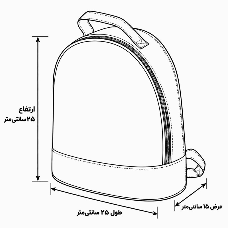 کوله پشتی دخترانه طرح عروسکی 