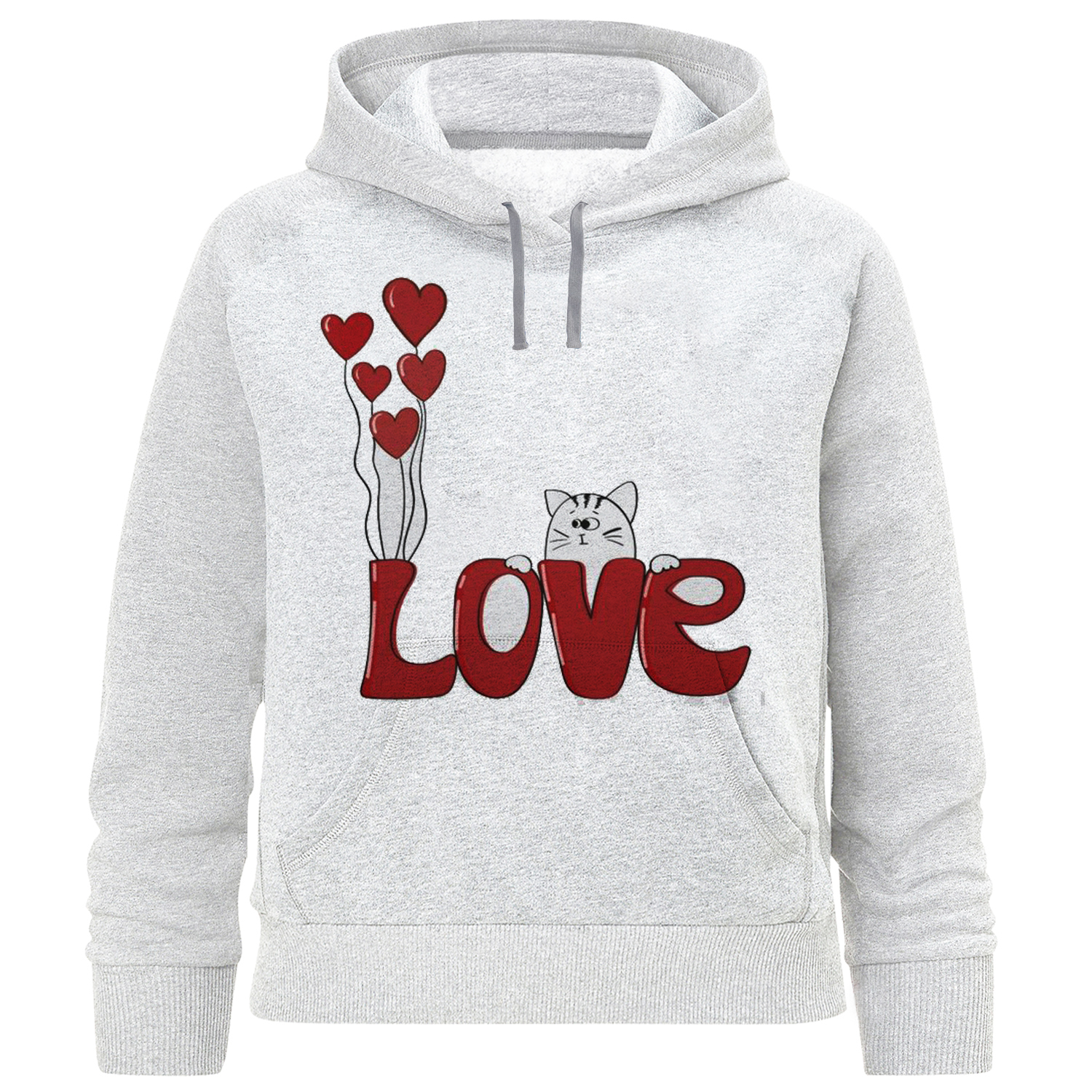 هودی دخترانه مدل LOVE F753