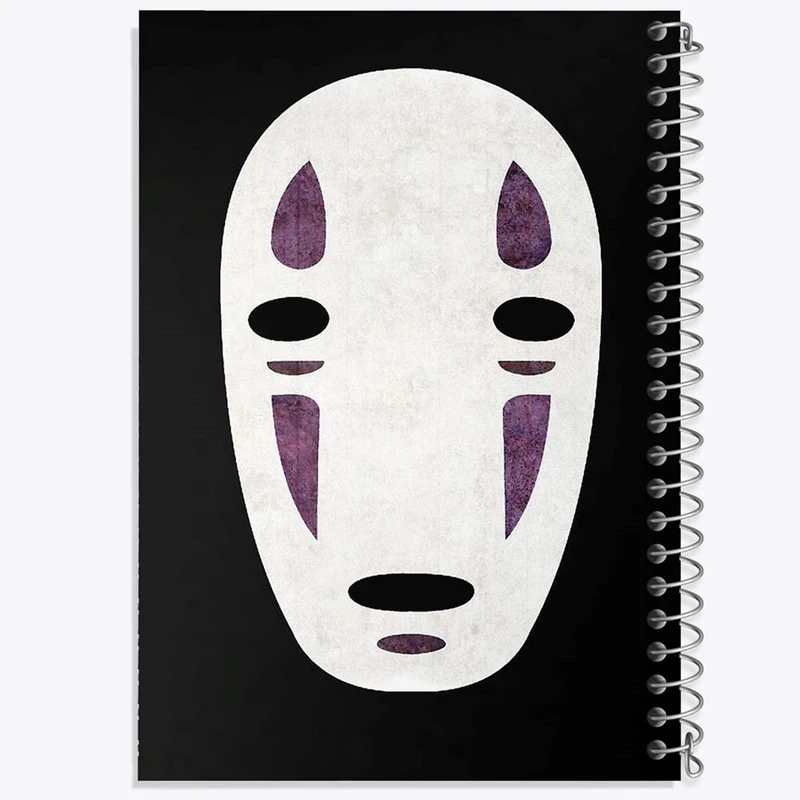 دفتر ژورنال نویسی 50 برگ خندالو مدل نقطه ای طرح کائوناشی انیمه شهر اشباح Spirited Away کد 4887