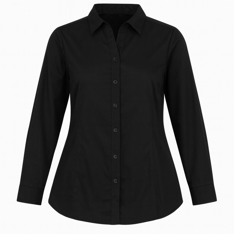 شومیز آستین بلند یقه برگردان زنانه مدل 2891