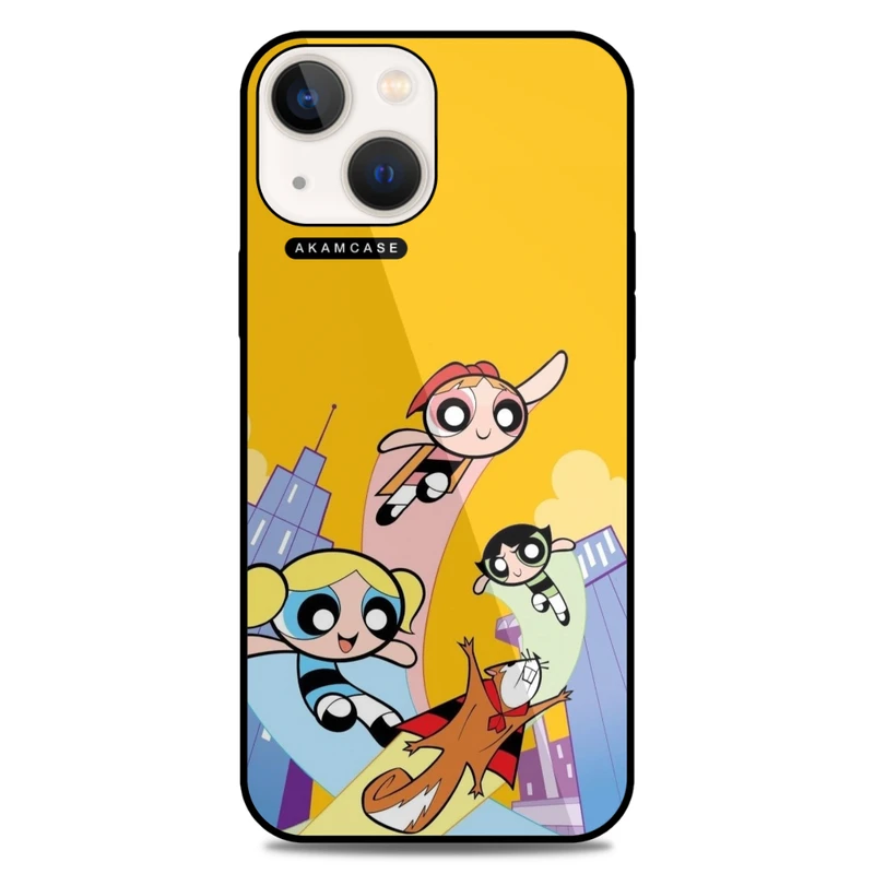 کاور آکام مدل AMCWA13-POWERPUFF GIRLS-7 مناسب برای گوشی موبایل اپل iPhone 13