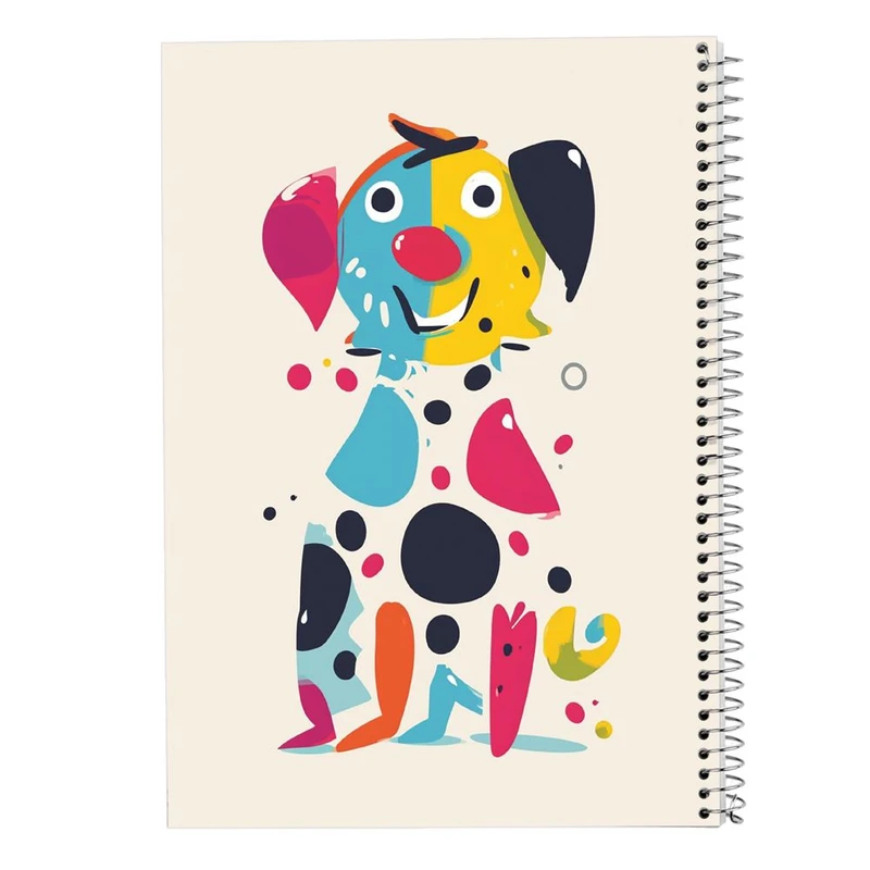 دفتر ژورنال نویسی 50 برگ مدوپد مدل نقطه ای طرح موجودات فانتزی کد DF16838