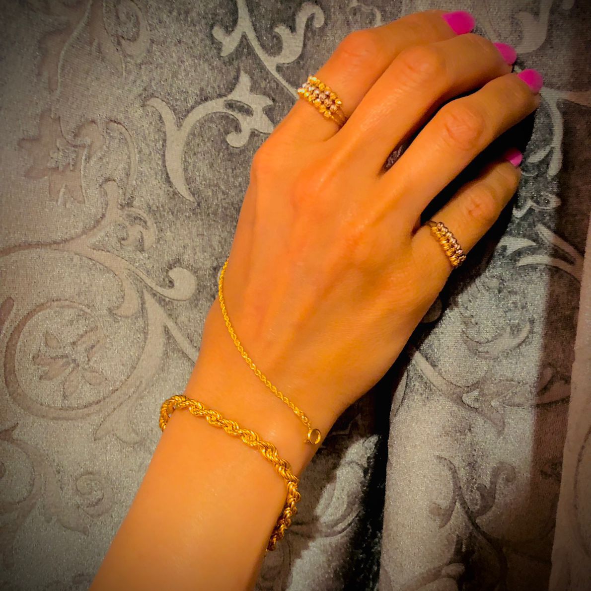 دستبند طلا 18 عیار زنانه دوست خوب مدل dk149 -  - 5