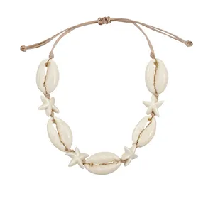 دستبند دستساز زنانه مدل صدف و ستاره