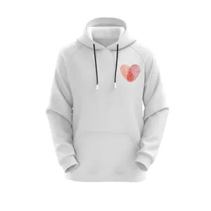هودی زنانه مدل قلب کد J154 رنگ سفید
