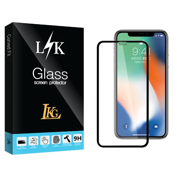 محافظ صفحه نمایش ال کا جی مدل LK Glass مناسب برای گوشی موبایل اپل Iphone X