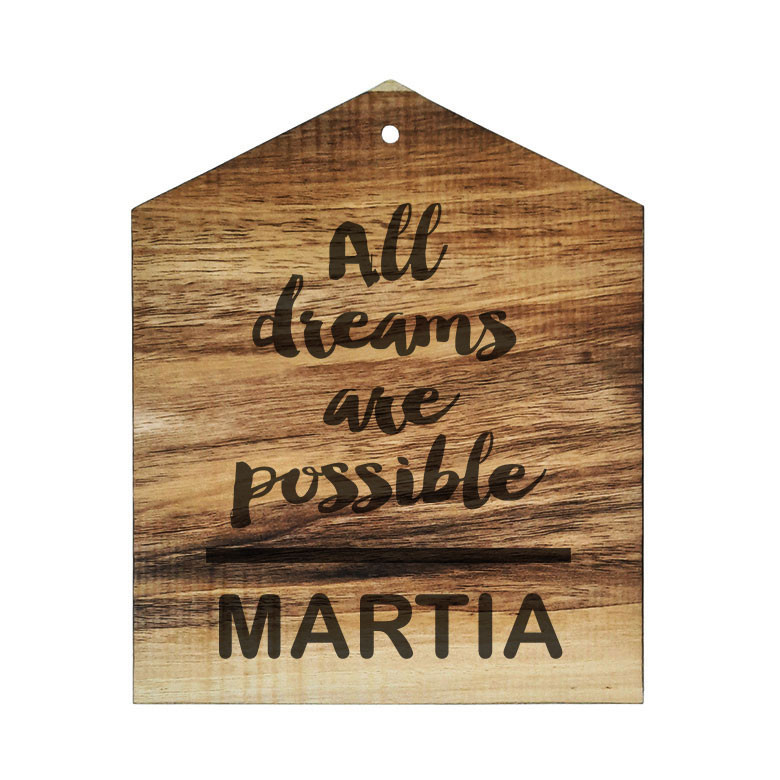 دیوار کوب چوبی مدل اسم مارتیا