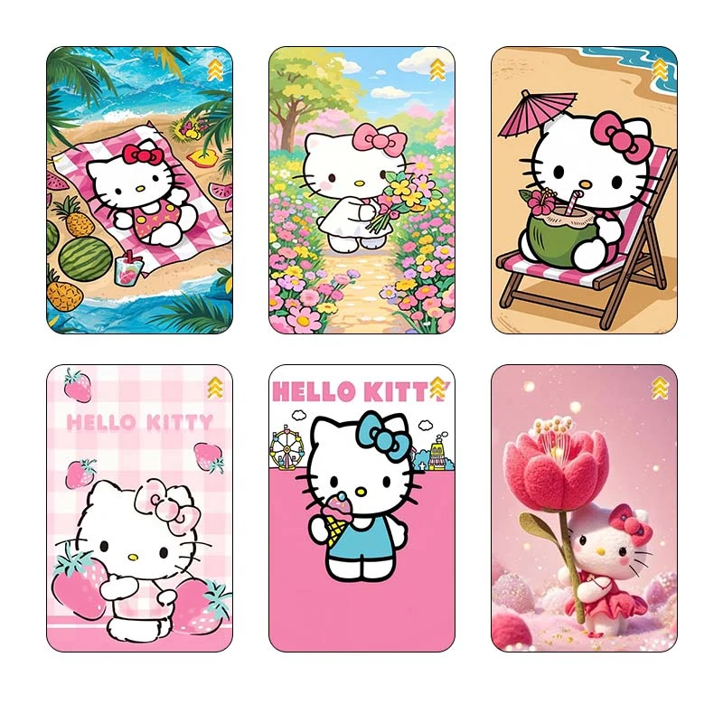 استیکر کارت مدل سام نگار طرح هلو کیتی hello kitty کد SP1681 مجموعه 6 عددی