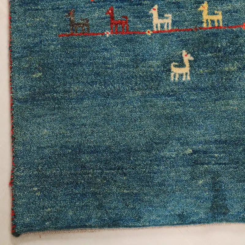 گبه دستباف یک و نیم متری طرح درخشان کد 40202110