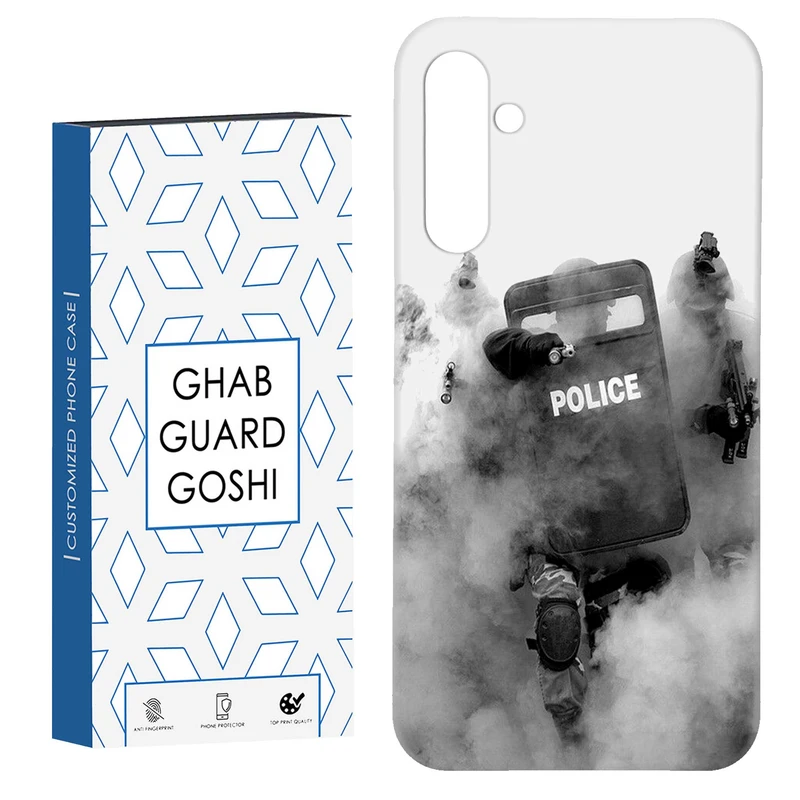 کاور قاب گارد گوشی طرح police کد Dimo-136 مناسب برای گوشی موبایل سامسونگ Galaxy S23 Fe