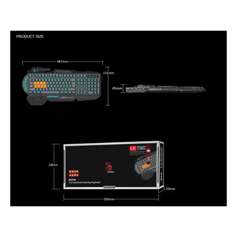 کیبورد بلادی مدل B318