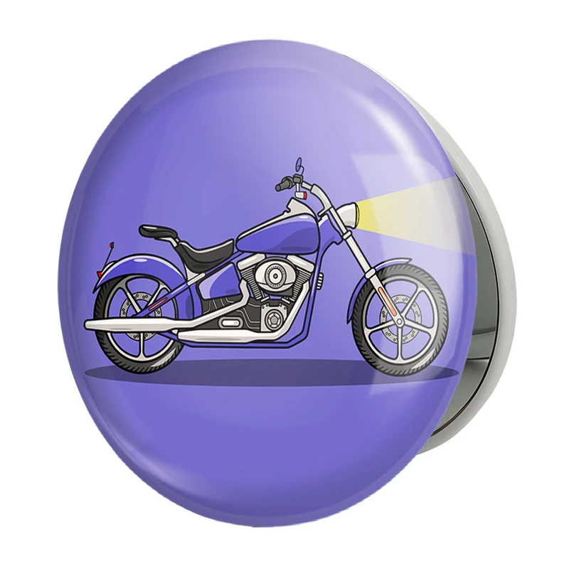 آینه جیبی خندالو طرح موتورسیکلت مدل تاشو کد 29394