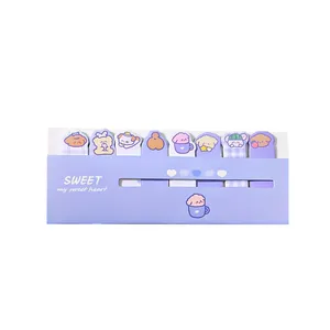 کاغذ یادداشت چسب دار مدل sweet طرح خرس مجموعه 8 عددی