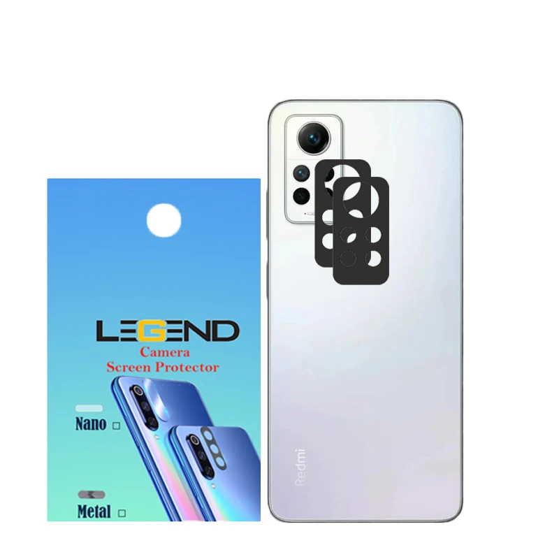 محافظ لنز دوربین لجند مدل فلزی مناسب برای گوشی موبایل شیائومی Note 12 Pro 4G بسته 2 عددی