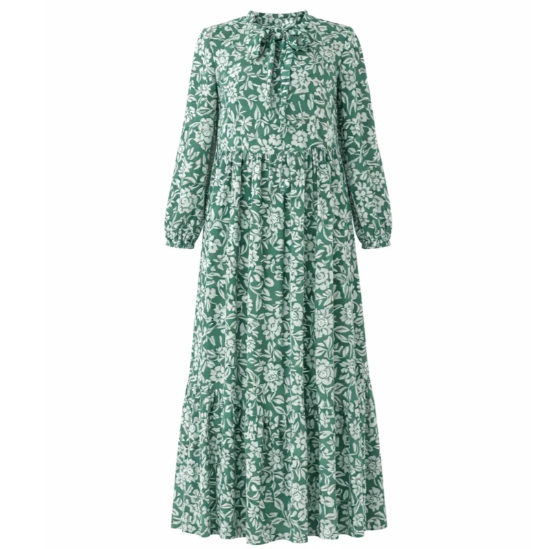 پیراهن ساحلی یقه بندی زنانه مدل ۱۲۱۰