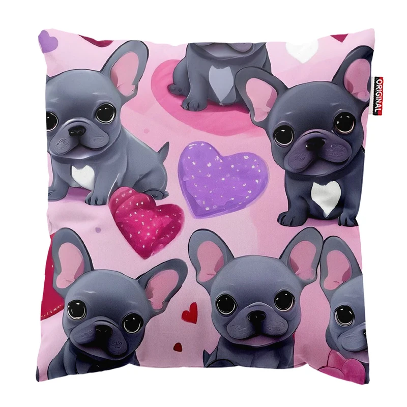 کوسن پاد آفرین طرح سگ بامزه کد 2092 سایز 30*30 سانتی متر