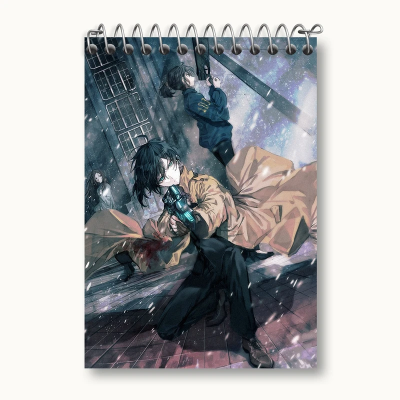دفتر یادداشت 50 برگ خندالو مدل انیمه روان گذر (Psycho Pass) کد 33735