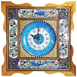 ساعت دیواری میناکاری اثر استاد پورصنعتی کد 6
