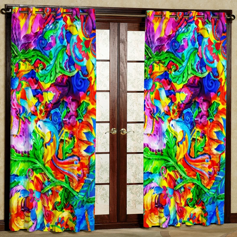 پرده مدل مخمل پانچی کد 4373 سایز 200x140 سانتی متر