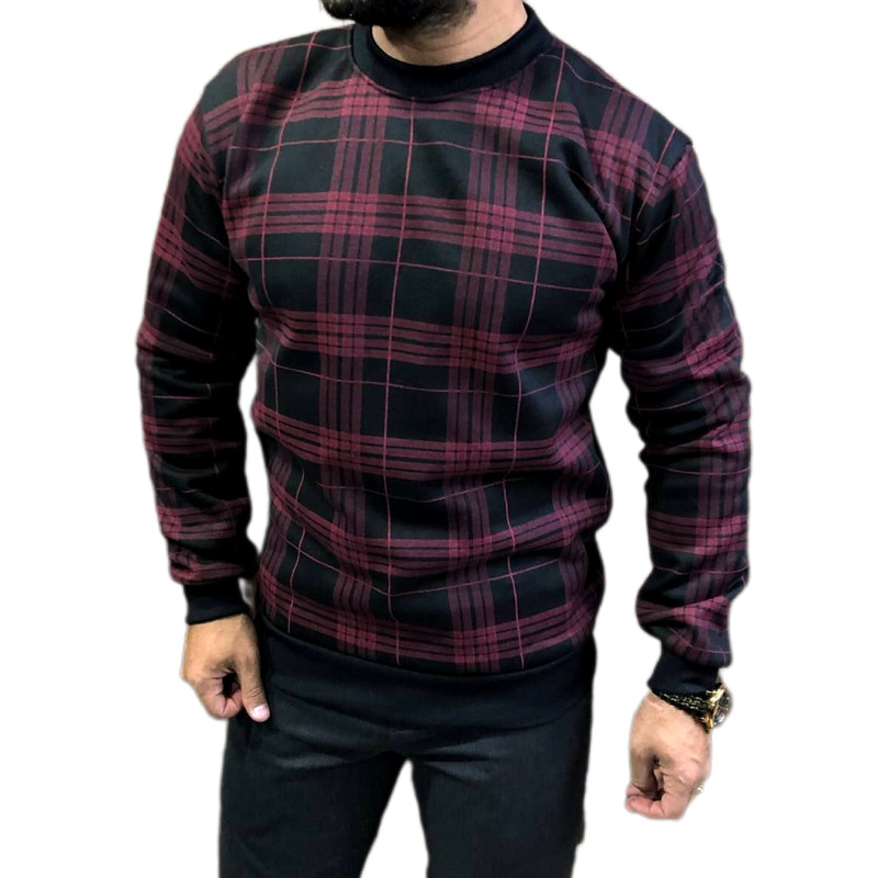 سویشرت مردانه مدل چهارخانه