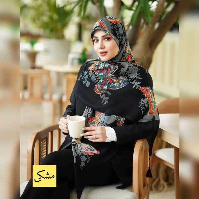 روسری زنانه مدل نخ پنبه منگوله دار کد 02