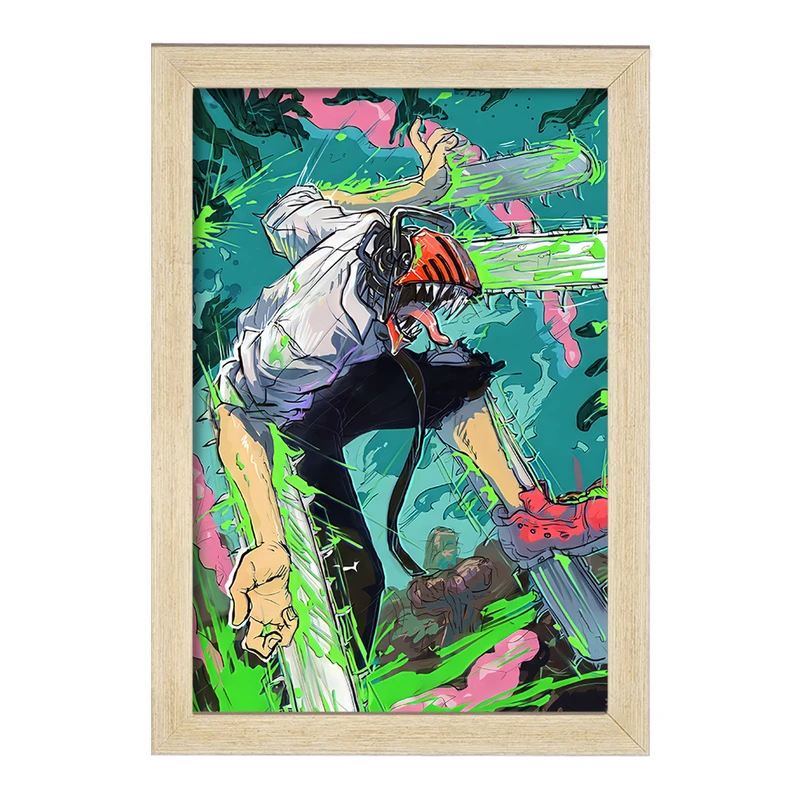 تابلو خندالو مدل دنجی انیمه مرد اره ای Chainsaw Man  کد 17894