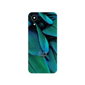 MAHOOT Green Feather Cover Sticker for Samsung Galaxy A03 Core