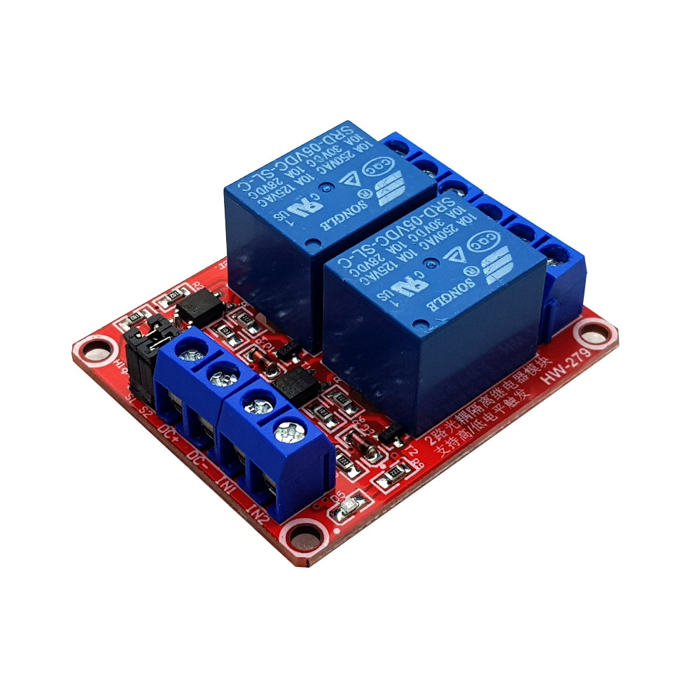 ماژول رله دو کانال 5V مدل HW-279