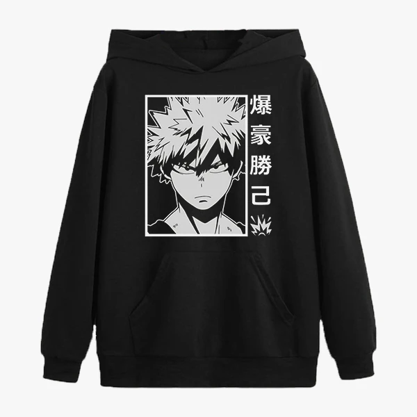 هودی مردانه مدل انیمه ای شخصیت باکوگو