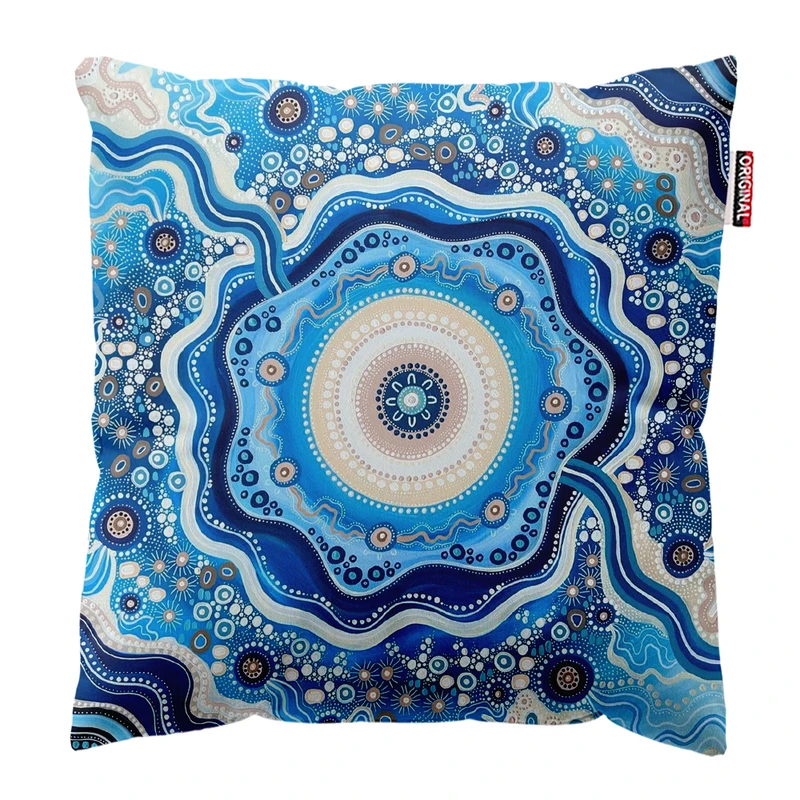 کوسن پاد آفرین مدل فانتزی طرح دریا کد PK403692 سایز 40*40 سانتی متر