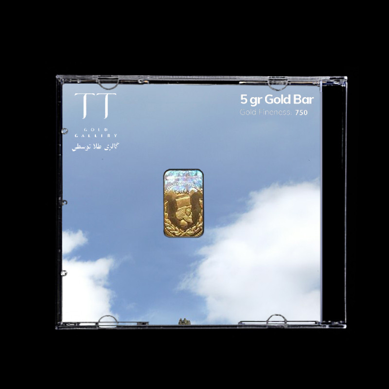 شمش طلا 18 عیار گالری طلا توسطی مدل E2CB08