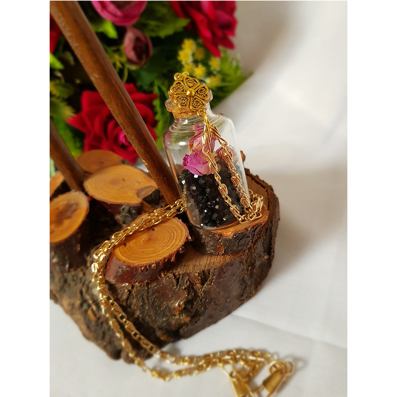 گردنبند دخترانه مدل بطری کد 005