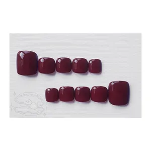 ناخن مصنوعی پا مدل ساده کد M01X بسته 10 عددی