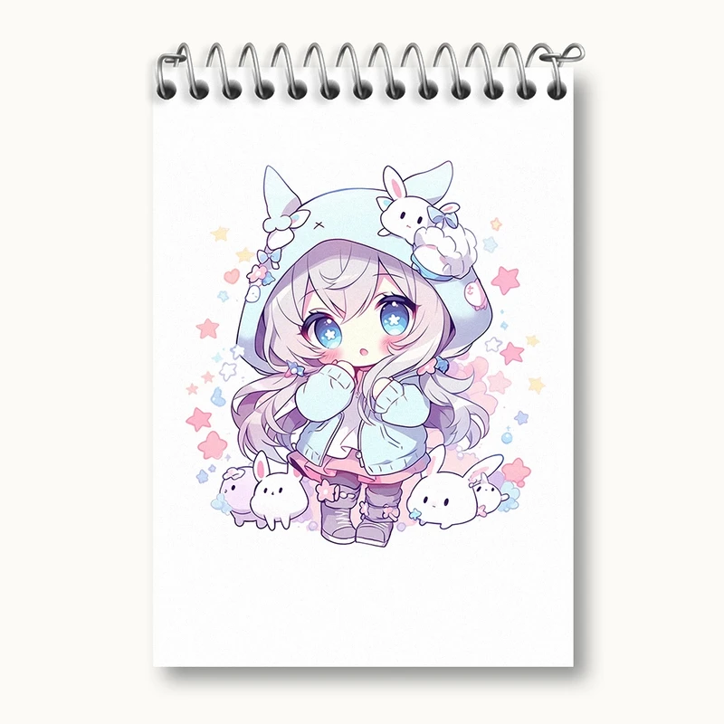 دفتر یادداشت 50 برگ خندالو مدل دخترانه (Girlish) کد 36898