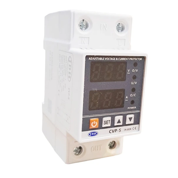  محافظ کنترل ولتاژ و آمپر برق ورودی جی بی اچ مدل 80A تکفاز