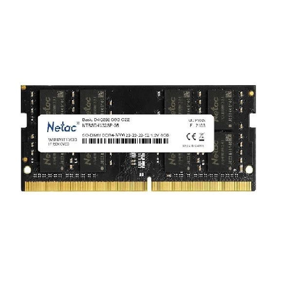 رم لپ تاپ DDR4 نتاک تک کاناله 3200 مگاهرتز مدل CL22 ظرفیت 16 گیگابایت