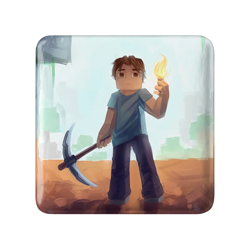 مگنت خندالو طرح بازی ماینکرافت (Minecraft) مدل مربعی کد 36987