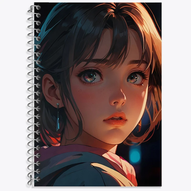 دفتر زبان 50 برگ خندالو مدل سه خط طرح دخترانه کد F6647