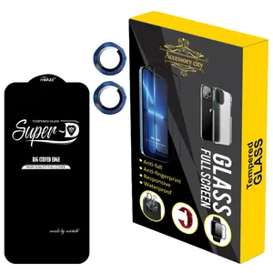  محافظ لنز دوربین اکسسوری سیتی مدل RINGSD مناسب برای گوشی موبایل اپل iPhone 11 به همراه محافظ صفحه نمایش