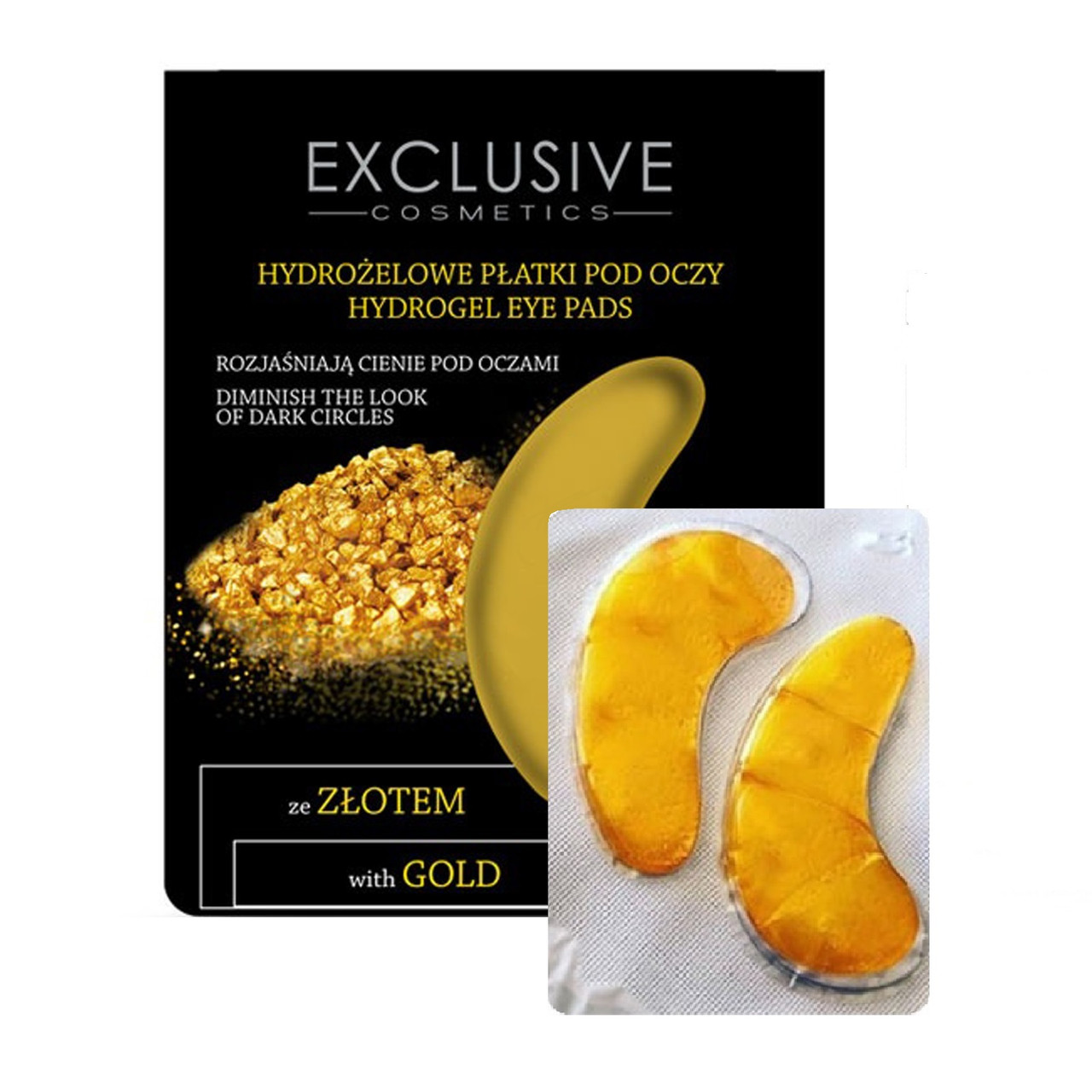 پد قوی دور چشم حاوی طلا اکسکلوسیو مدل Gold Extract پد قوی دور چشم حاوی طلا اکسکلوسیو مدل Gold Extract