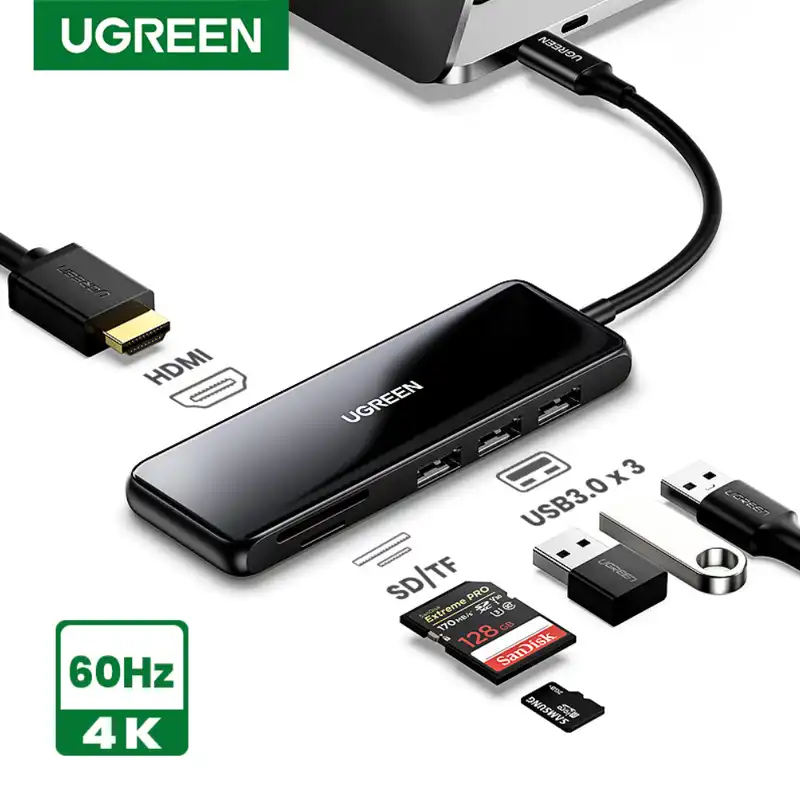 هاب 6 پورت USB-C یوگرین مدل 80129