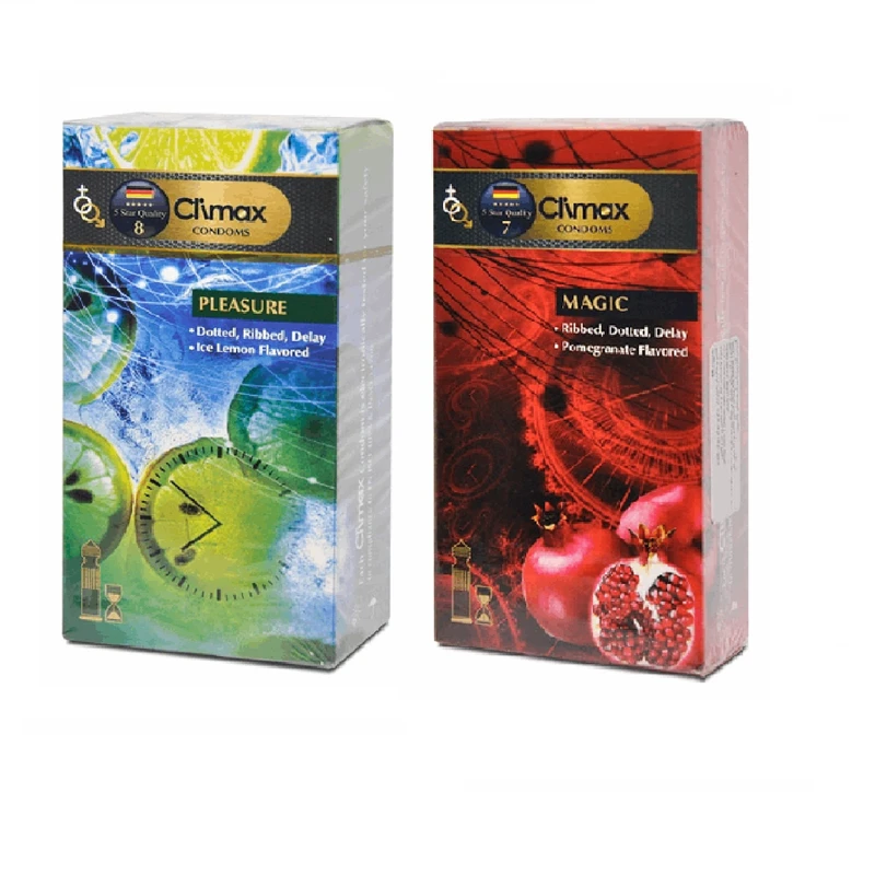 کاندوم کلایمکس مدل Pleasure  بسته 12 عددی به همراه کاندوم کلایمکس مدل Magic  بسته 12 عددی