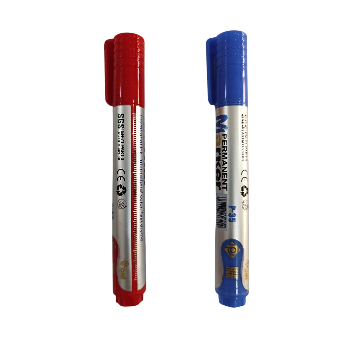 ماژیک جوهر ثابت مدل p-35 کد 007 بسته 2 عددی
