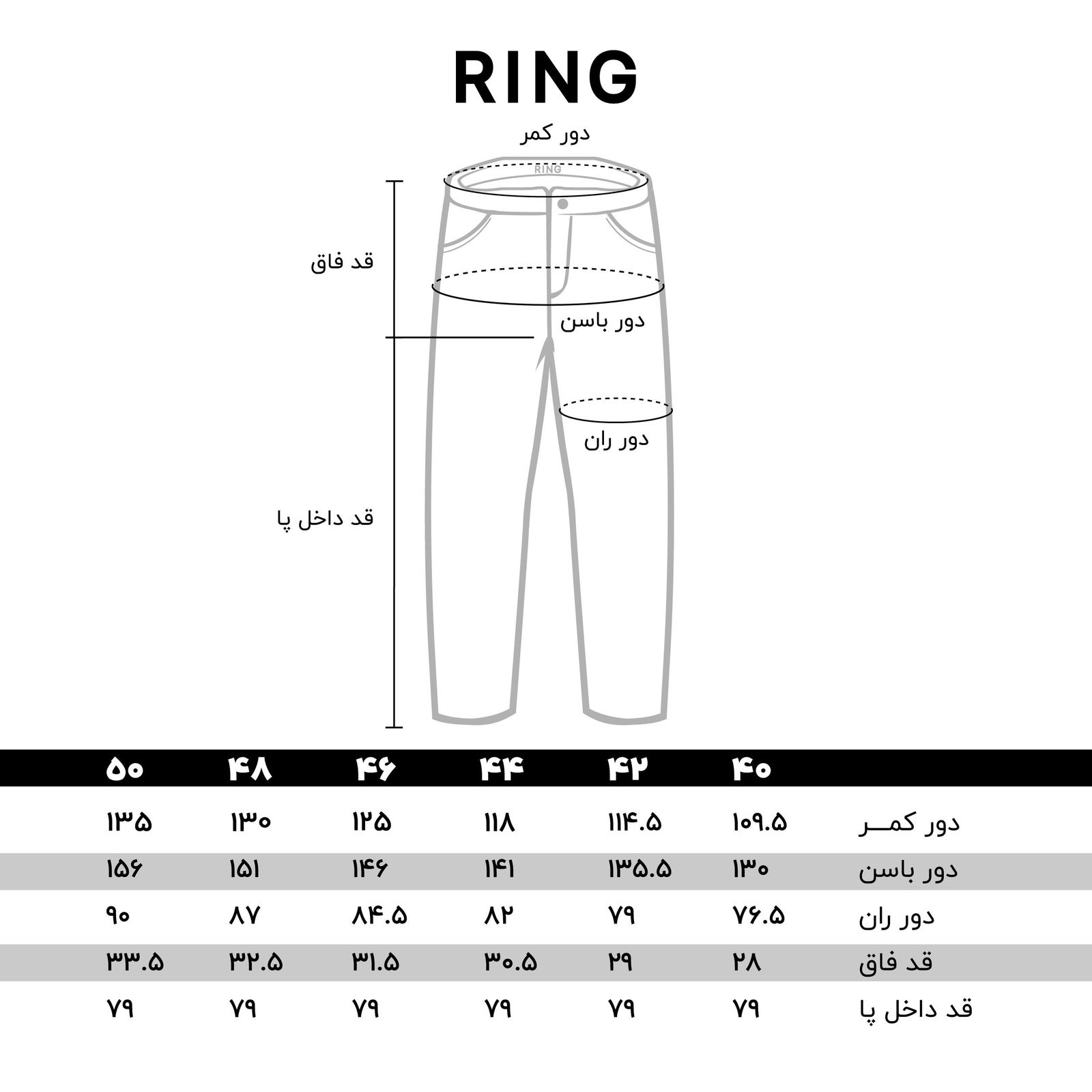 شلوار جین مردانه رینگ مدل PMD00104/1-1401 -  - 6