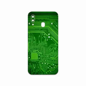 MAHOOT Green Printed Circuit Board Cover Sticker for Samsung Galaxy M10s